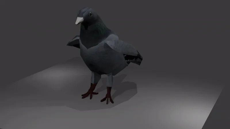 Mort animée d'un pigeon