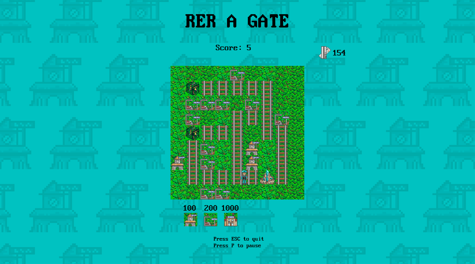 Écran de jeu de RER A Gate